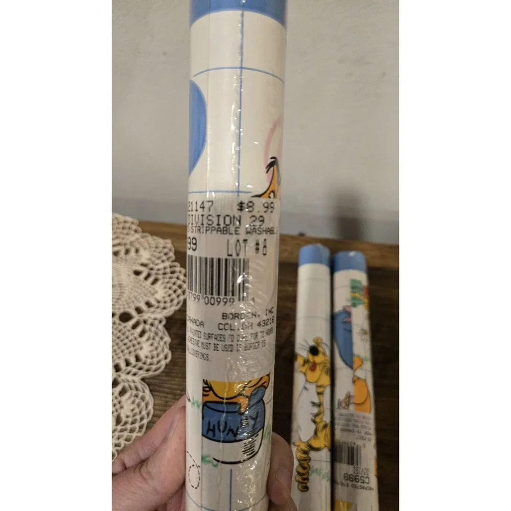 Vintage Winnie the Pooh Wallpaper Border Rolls (3 Sealed) Disney Nursery Decor